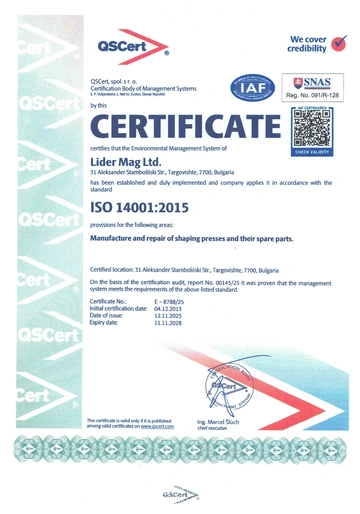 ISO 14001:2015 — Sistema de Gestão Ambiental