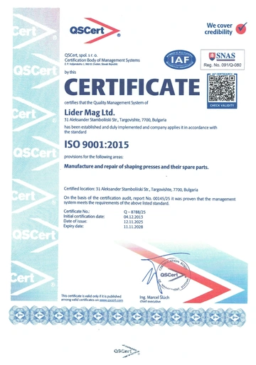 ISO 9001:2015 — Sistema de Gestão da Qualidade